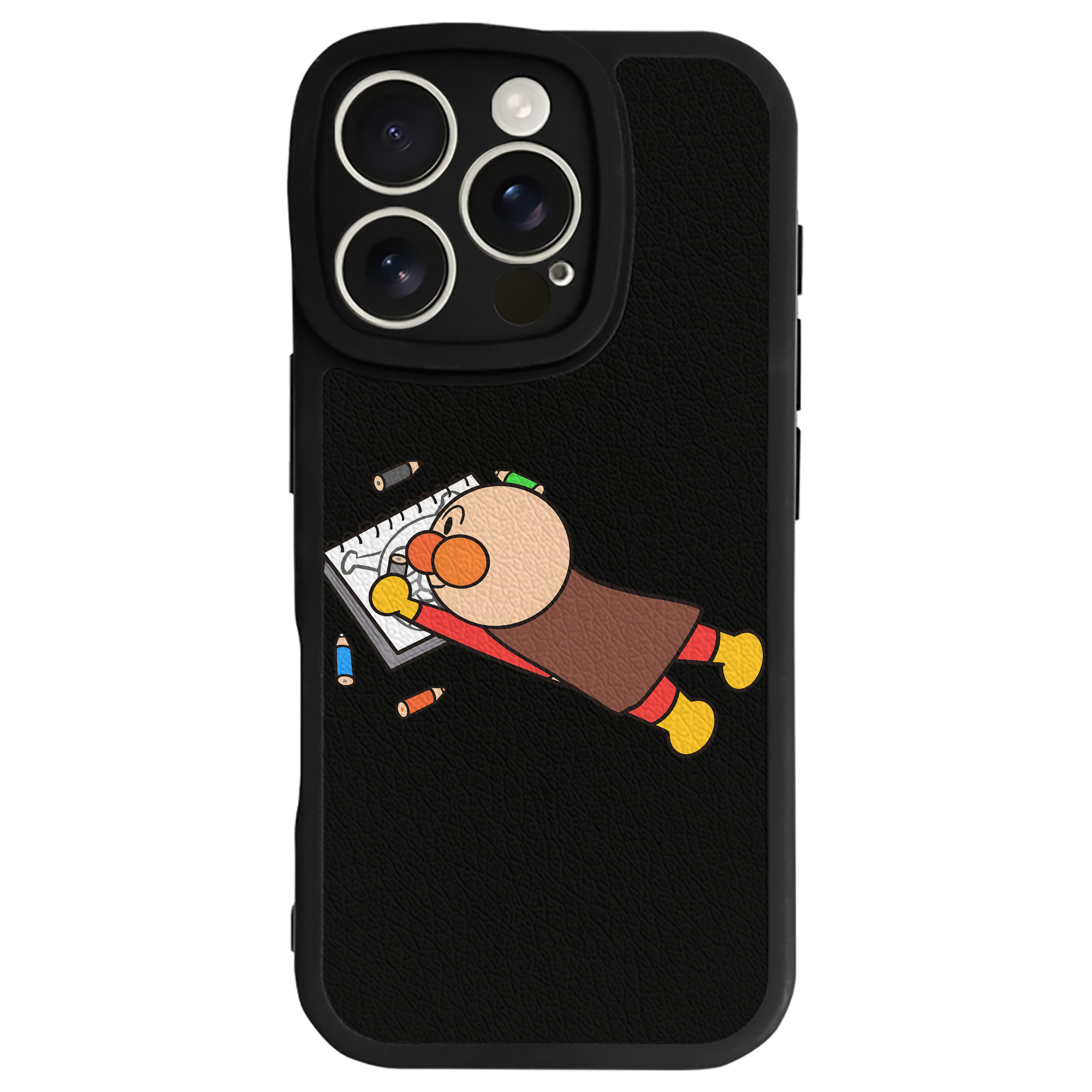 （画像用） アンパンマン Anpanman 【iPhone 16シリーズ対応】シリコンスマホケース（レザー調） 材質：シリコン